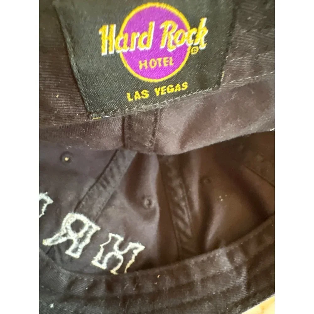 Hard Rock Hotel Baseball Cap Black‎ HRH Las Vegas Horseshoe Adjustable Hat